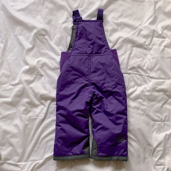 Purple Arctix Toddler Chest High Snow Bib Overalls 24 Months - Picture 4 of 6